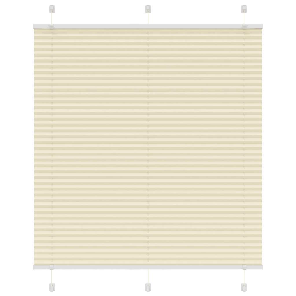 Tenda a rullo plissettata Vidaxx 115x100 cm larghezza tessuto 114,4 cm poliestere crema