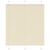Vidaxl plissé rolgordijn 115x100cm stofbreedte 114,4cm polyester crème