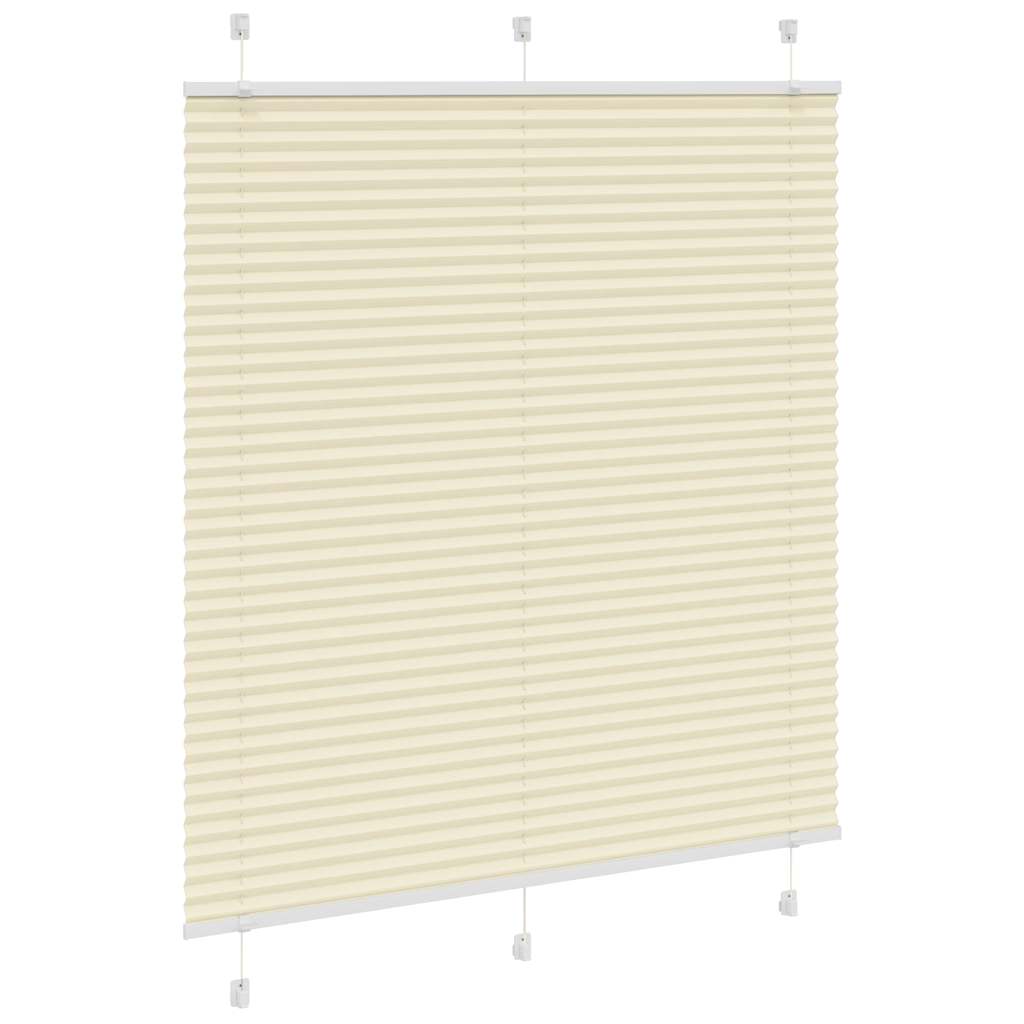 Tenda a rullo plissettata Vidaxx 115x100 cm larghezza tessuto 114,4 cm poliestere crema