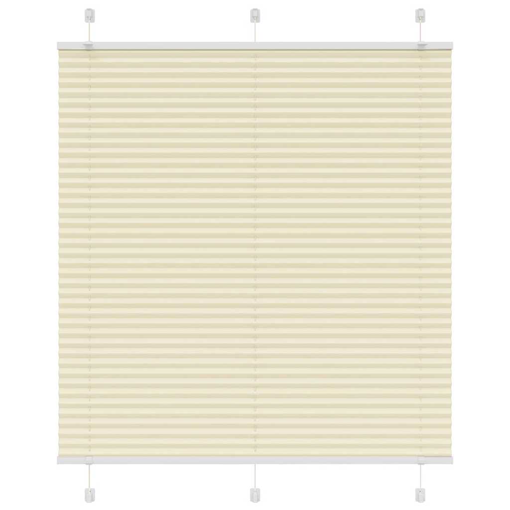 Tenda a rullo plissettata Vidaxx 120x100 cm larghezza tessuto 119,4 cm poliestere crema