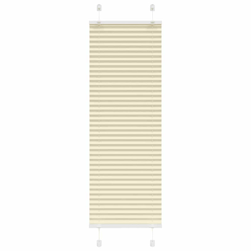 Vidaxl plissé rolgordijn 45x150 cm stofbreedte 44,4 cm polyester crème