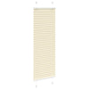 Vidaxl plissé rolgordijn 45x150 cm stofbreedte 44,4 cm polyester crème
