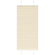 Tenda a rullo plissettata Vidaxx 65x150 cm larghezza tessuto 64,4 cm poliestere crema