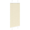 Vidaxl plissé rolgordijn 65x150 cm stofbreedte 64,4 cm polyester crème