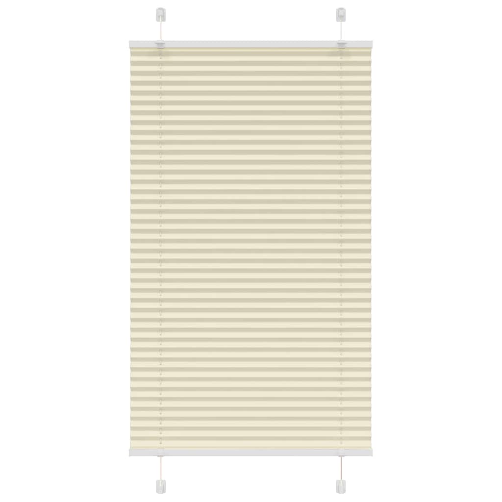 Tenda a rullo plissettata Vidaxx 75x150 cm larghezza tessuto 74,4 cm poliestere crema