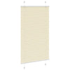 Vidaxl plissé rolgordijn 80x150 cm stofbreedte 79,4 cm polyester crème
