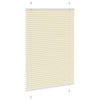 Tenda a rullo plissettata Vidaxx 85x150 cm larghezza tessuto 84,4 cm poliestere crema