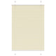 Vidaxx estor enrollable plisado 90x150 cm ancho de tela 89,4 cm poliéster crema