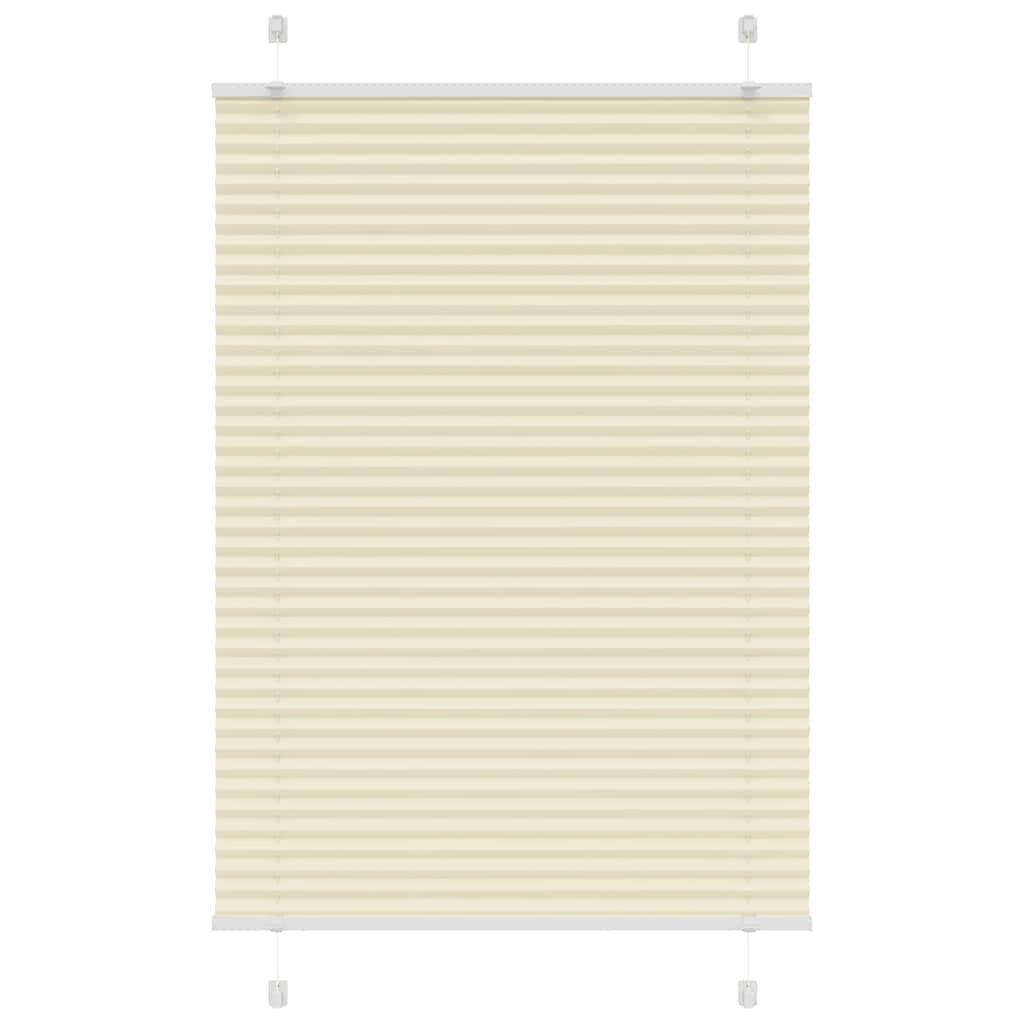 Tenda a rullo plissettata Vidaxx 100x150 cm larghezza tessuto 99,4 cm poliestere crema