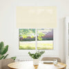 Tenda a rullo plissettata Vidaxx 105x150 cm larghezza tessuto 104,4 cm poliestere crema