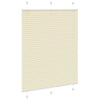 Tenda a rullo plissettata Vidaxx 105x150 cm larghezza tessuto 104,4 cm poliestere crema