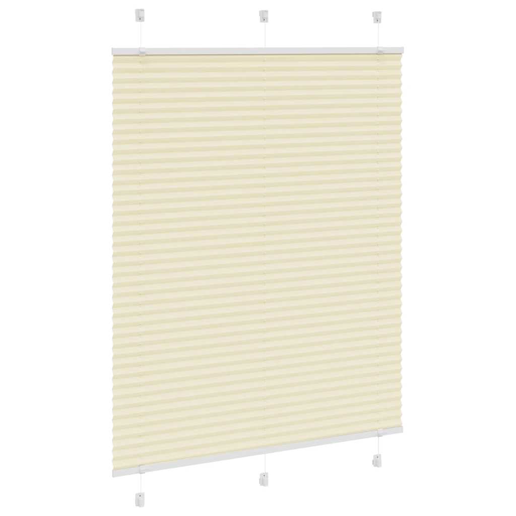 Tenda a rullo plissettata Vidaxx 105x150 cm larghezza tessuto 104,4 cm poliestere crema