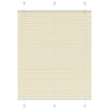 Vidaxl plissé rolgordijn 110x150cm stofbreedte 109,4cm polyester crème