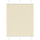 Vidaxx estor enrollable plisado 110x150cm tela ancho 109,4cm poliéster crema
