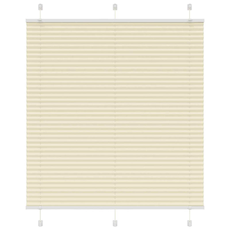 Vidaxl plissé rolgordijn 115x150cm stofbreedte 114,4cm polyester crème