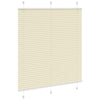 Vidaxl plissé rolgordijn 115x150cm stofbreedte 114,4cm polyester crème