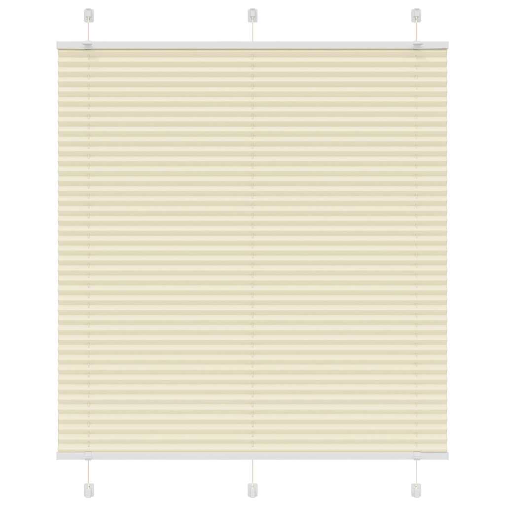 Tenda a rullo plissettata Vidaxx 120x150 cm larghezza tessuto 119,4 cm poliestere crema