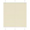 Vidaxl plissé rolgordijn 120x150cm stofbreedte 119,4cm polyester crème