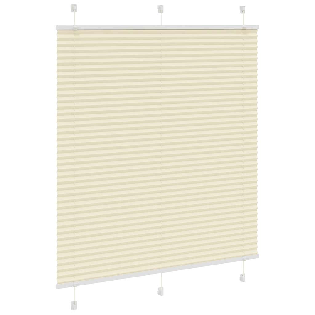 Tenda a rullo plissettata Vidaxx 120x150 cm larghezza tessuto 119,4 cm poliestere crema