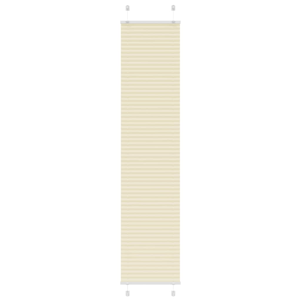 Tenda a rullo plissettata Vidaxx 40x200 cm larghezza tessuto 39,4 cm poliestere crema