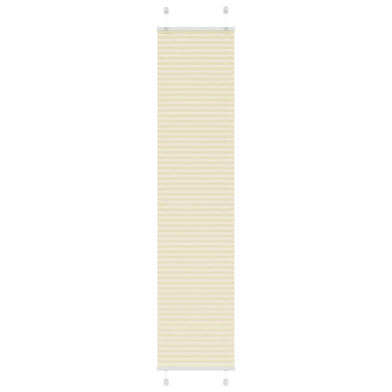 Vidaxl plissé rolgordijn 40x200 cm stofbreedte 39,4 cm polyester crème