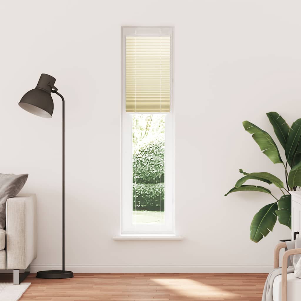 Tenda a rullo plissettata Vidaxx 40x200 cm larghezza tessuto 39,4 cm poliestere crema