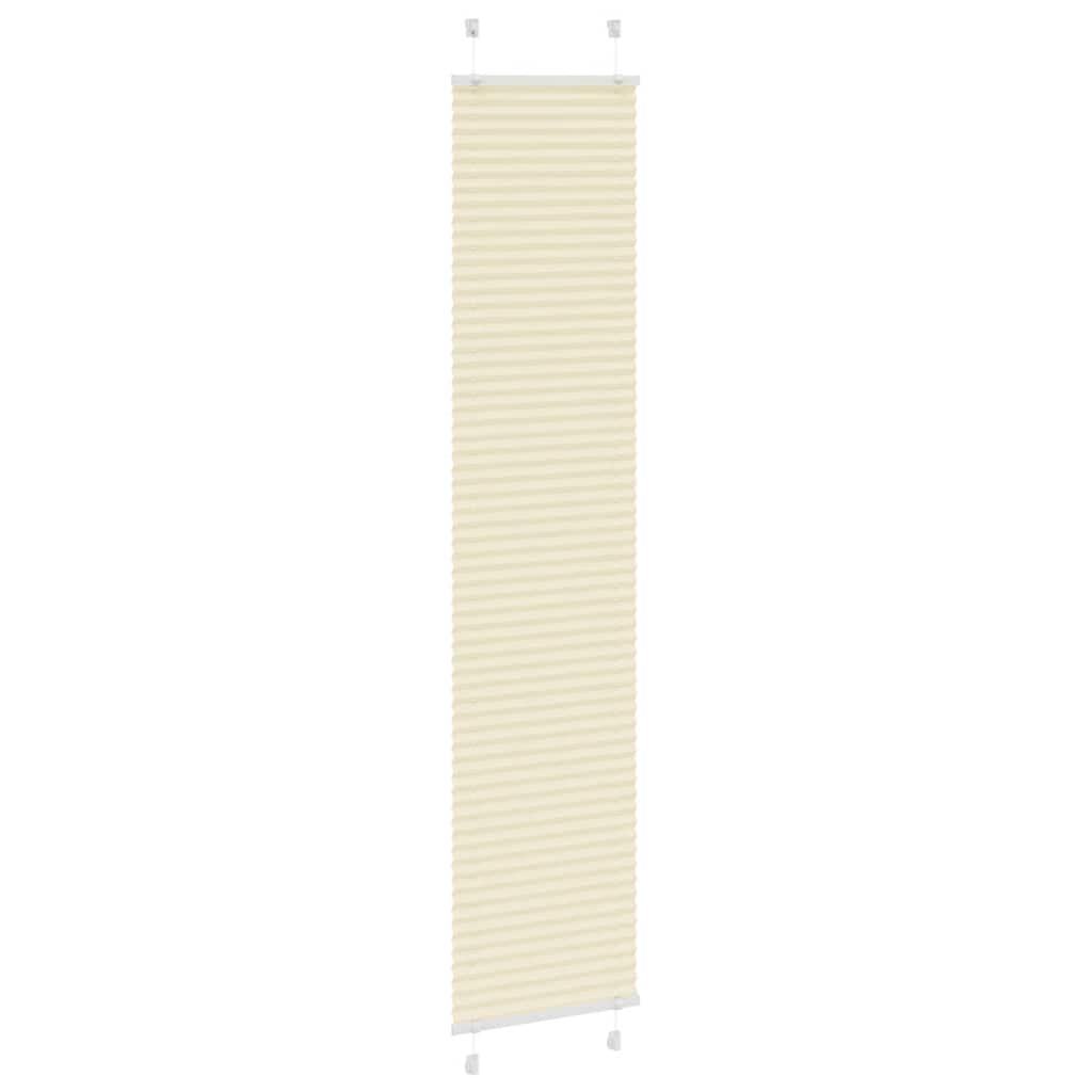 Tenda a rullo plissettata Vidaxx 40x200 cm larghezza tessuto 39,4 cm poliestere crema