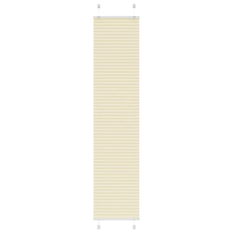 Vidaxl plissé rolgordijn 45x200 cm stofbreedte 44,4 cm polyester crème