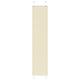 Vidaxx estor enrollable plisado 50x200 cm ancho de tela 49,4 cm poliéster crema