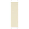Vidaxl plissé rolgordijn 55x200 cm stofbreedte 54,4 cm polyester crème
