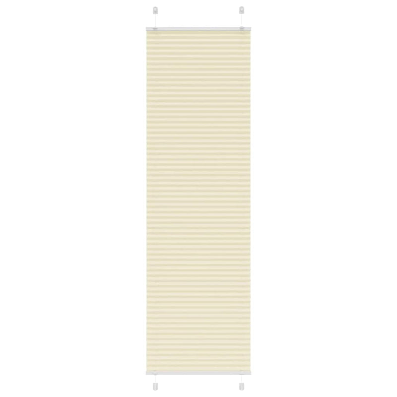Vidaxl plissé rolgordijn 55x200 cm stofbreedte 54,4 cm polyester crème