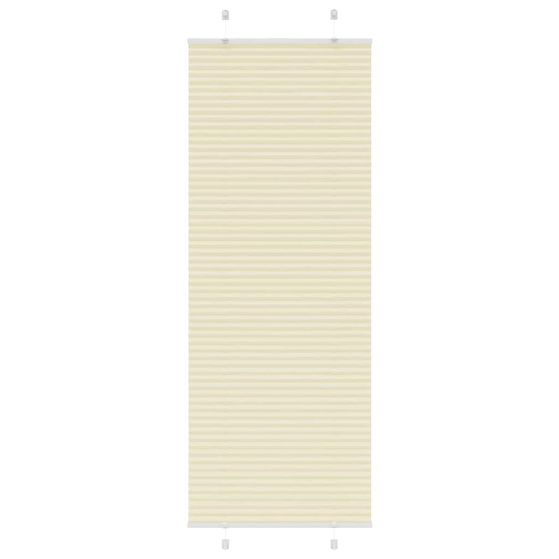 Vidaxl plissé rolgordijn 70x200 cm stofbreedte 69,4 cm polyester crème