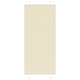 Vidaxx estor enrollable plisado 85x200 cm ancho de tela 84,4 cm poliéster crema