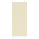 Vidaxx estor enrollable plisado 90x200 cm ancho de tela 89,4 cm poliéster crema