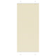 Vidaxx estor enrollable plisado 95x200 cm ancho de tela 94,4 cm poliéster crema