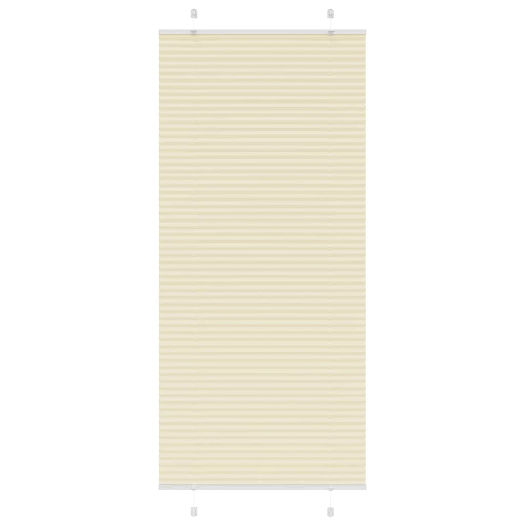 Tenda a rullo plissettata Vidaxx 100x200 cm larghezza tessuto 99,4 cm poliestere crema