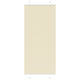 Vidaxx estor enrollable plisado 100x200 cm tela ancho 99,4 cm poliéster crema