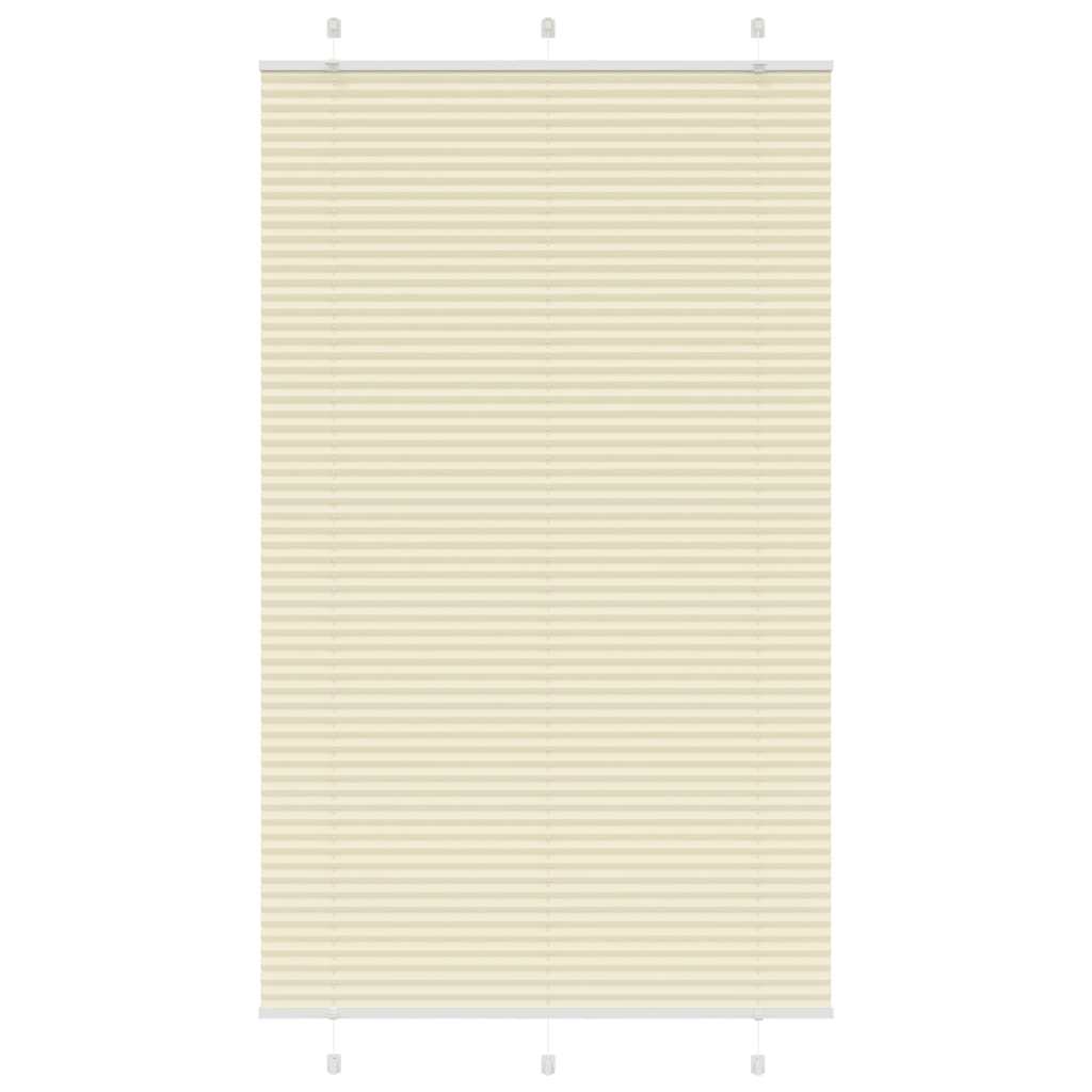 Tenda a rullo plissettata Vidaxx 115x200 cm larghezza tessuto 114,4 cm poliestere crema