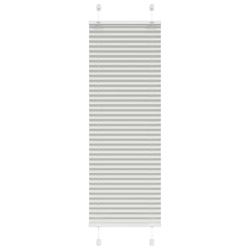 Vidaxx estor enrollable plisado 40x100 cm ancho de tela 39,4 cm gris claro