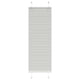 Vidaxx estor enrollable plisado 40x100 cm ancho de tela 39,4 cm gris claro
