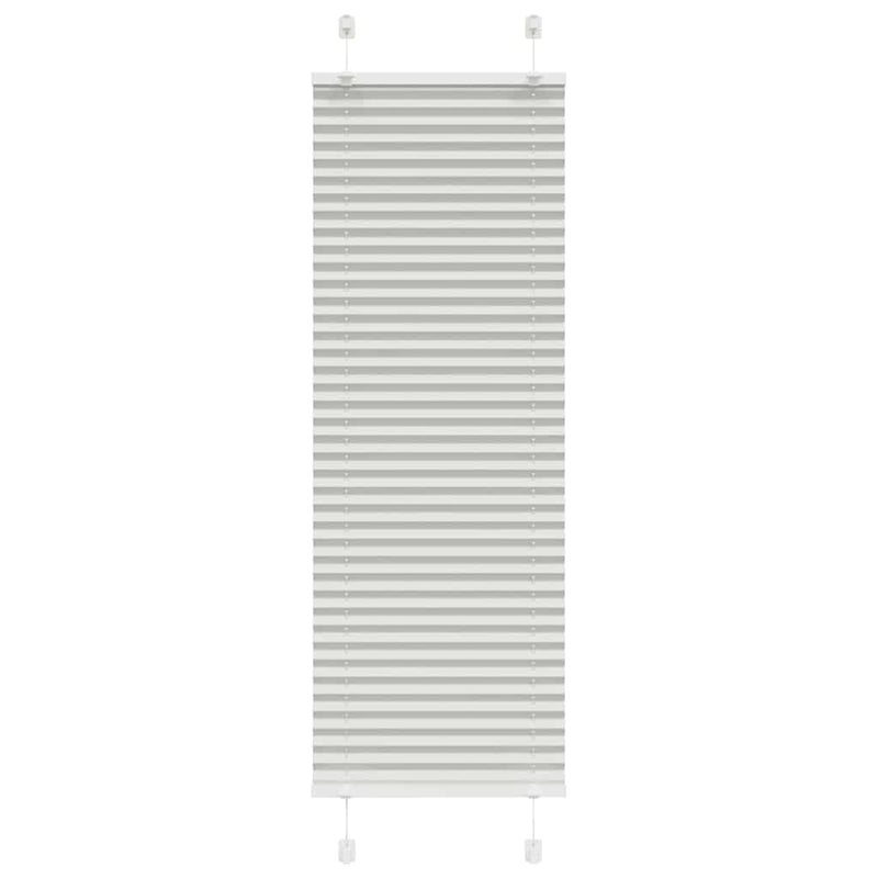 Vidaxl plissé rolgordijn 40x100 cm stofbreedte 39,4 cm lichtgrijs