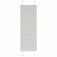 Vidaxx estor enrollable plisado 45x100 cm ancho de tela 44,4 cm gris claro