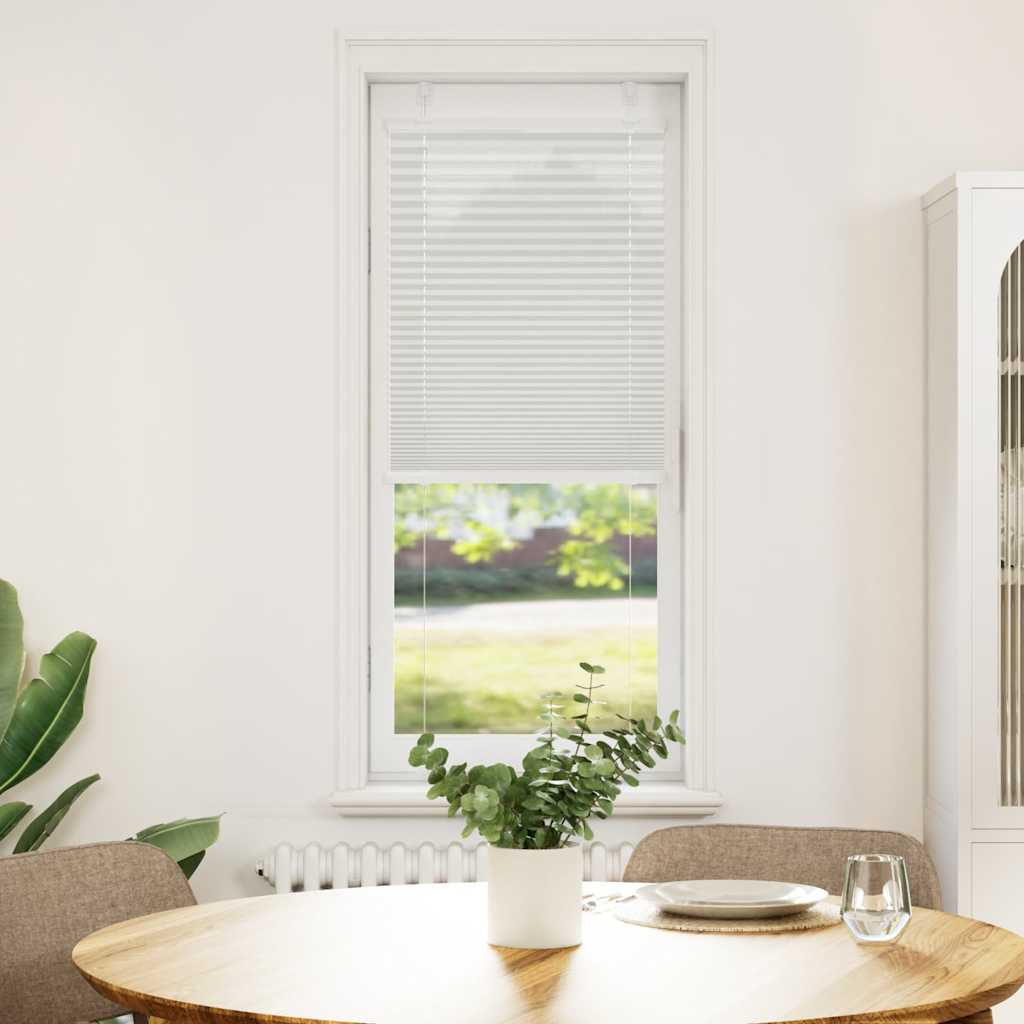 Vidaxx estor enrollable plisado 45x100 cm ancho de tela 44,4 cm gris claro