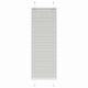 Vidaxx estor enrollable plisado 50x100 cm ancho de tela 49,4 cm gris claro