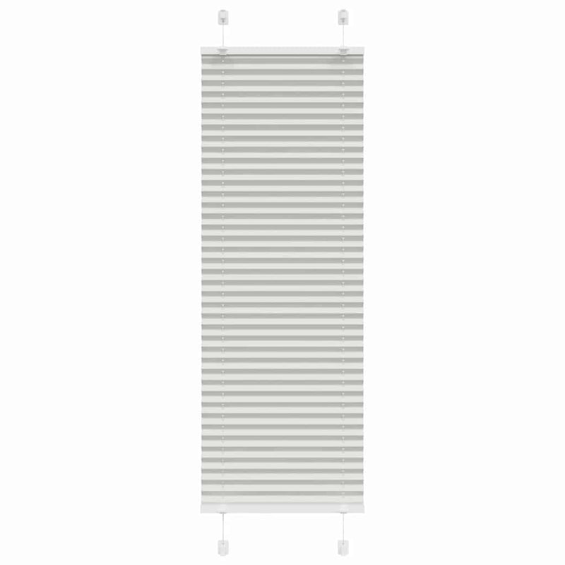 Vidaxx estor enrollable plisado 50x100 cm ancho de tela 49,4 cm gris claro