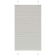 Vidaxx estor enrollable plisado 75x100 cm, ancho de tela 74,4 cm poliéster