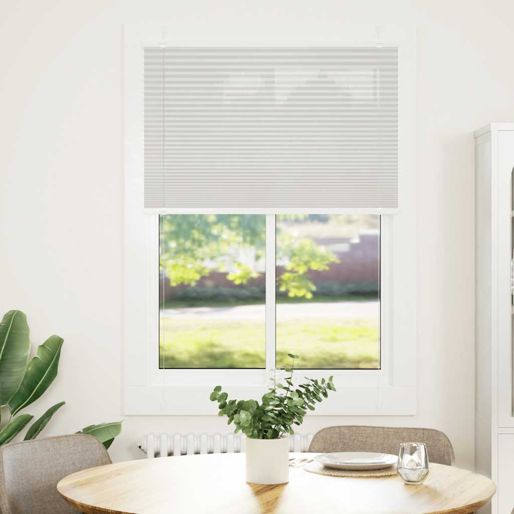 Vidaxx estor enrollable plisado 100x100 cm ancho de tela 99,4 cm poliéster