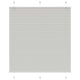 Vidaxx estor enrollable plisado 115x150 cm ancho de tela 114,4 cm poliéster