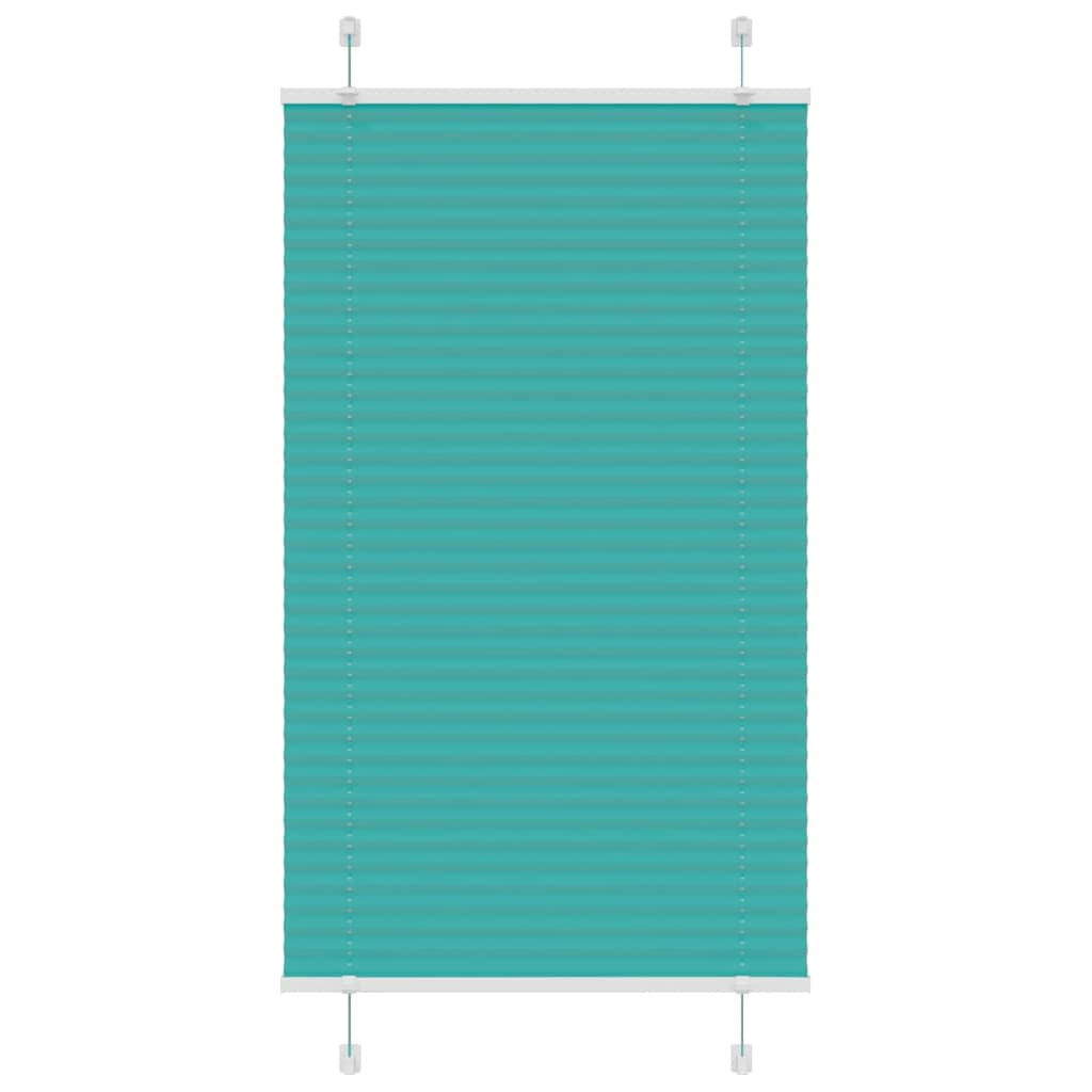 Tenda a rullo plissettata Vidaxx 70x100 cm larghezza tessuto 69,4 cm verde petrolio