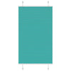 Vidaxl plissé rolgordijn 75x100 cm stofbreedte 74,4 cm petrol groen
